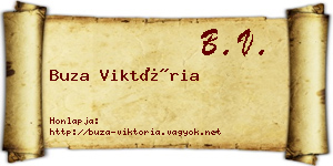 Buza Viktória névjegykártya